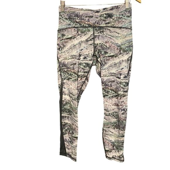 Lululemon Train Times Multi Obsidian 25” Length Leggings Size 10 - Picture 2 of 8